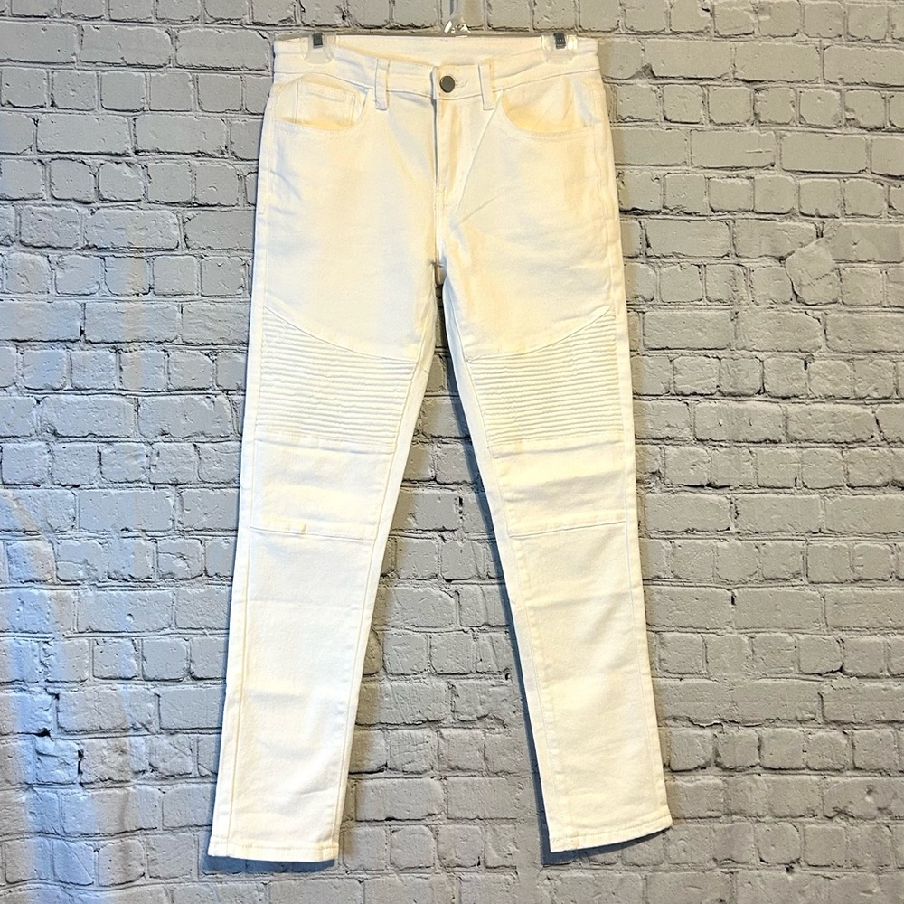 NWT Girls Fred Marshall White Stretch Jeans- 12